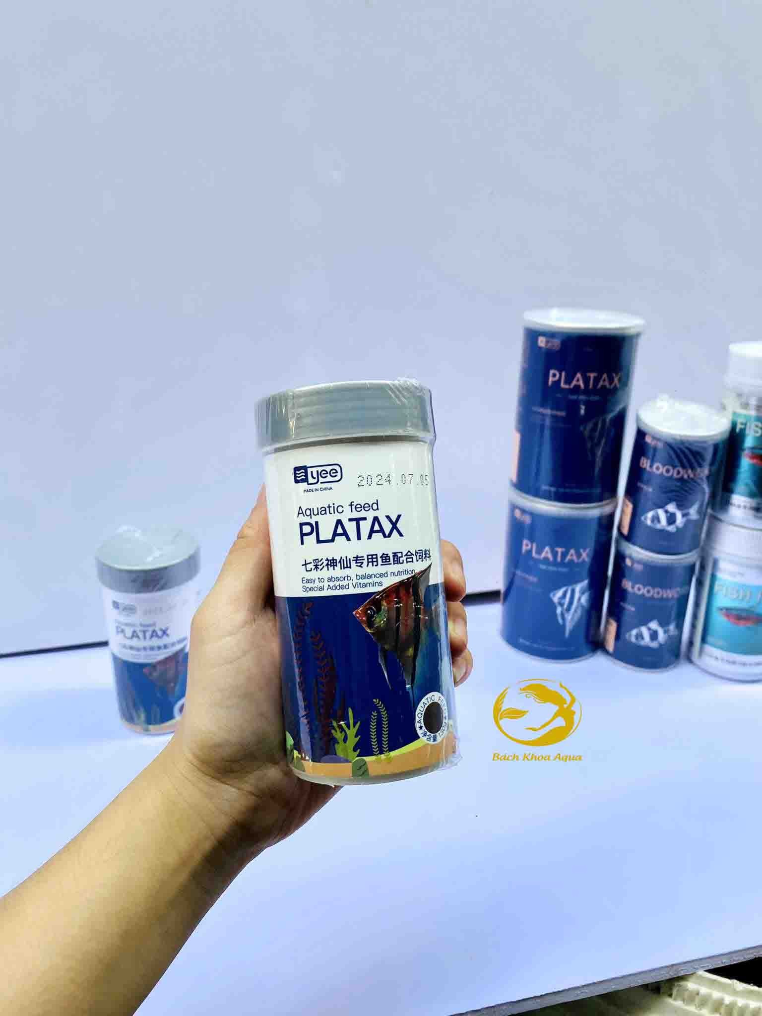 Cám cá YEE Platax hộp trắng hỗ trợ lên màu và dinh dưỡng cho cá